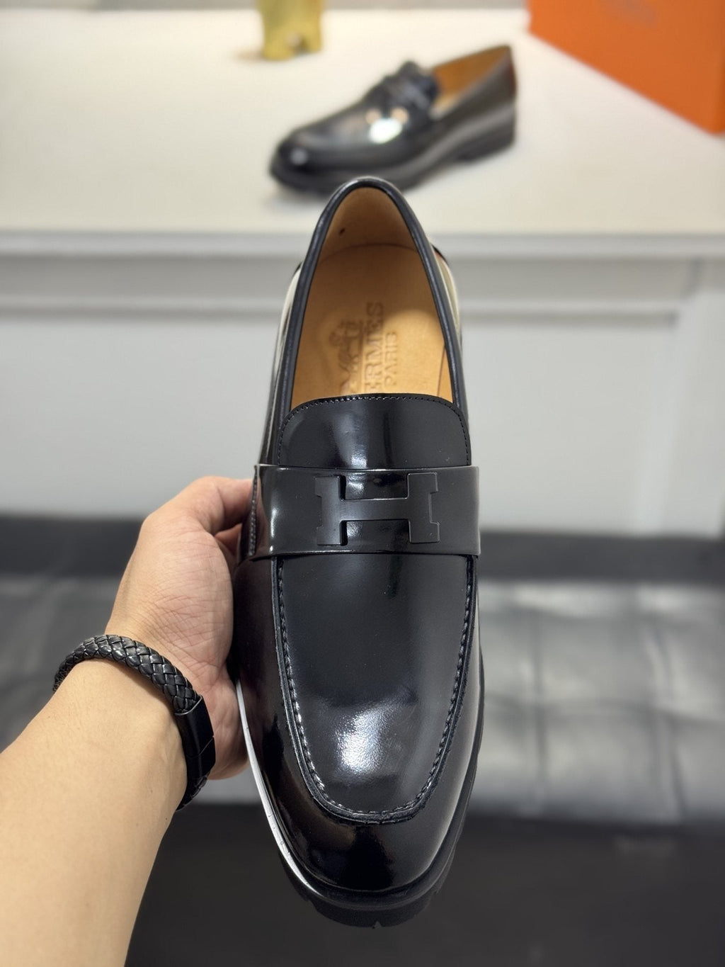Hermès Men's Lug Sole Loafers