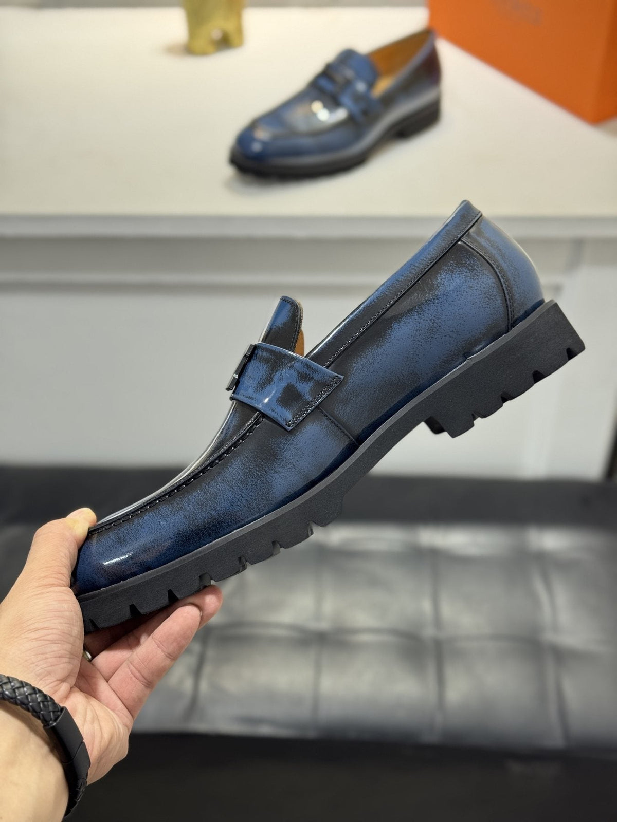 Hermès Men's Lug Sole Loafers