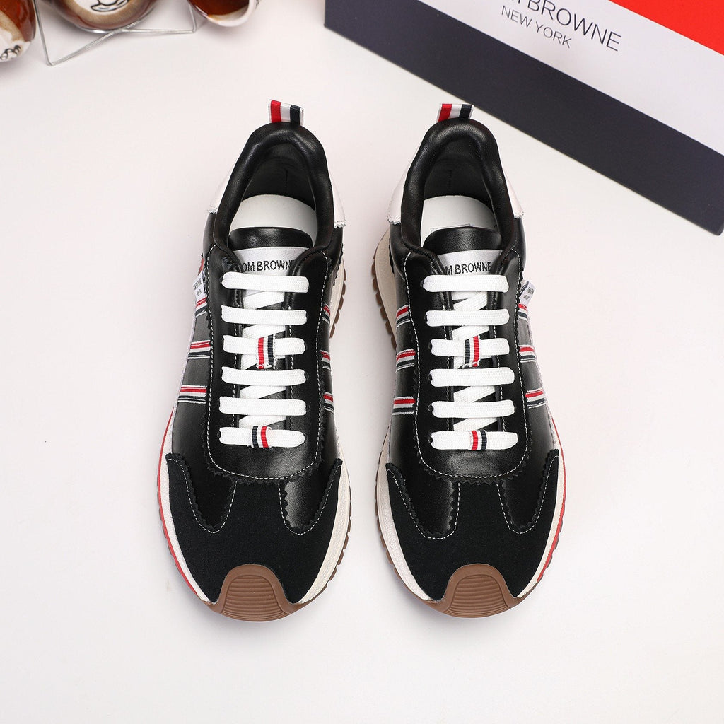 Thom Browne Low-Top Leather Sneakers