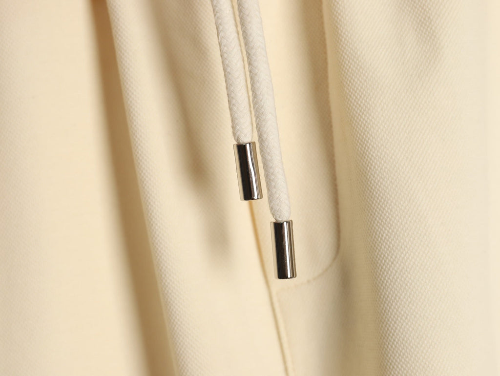 Louis Vuitton Dual-Logo Drawstring Shorts - Cream